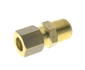 Raccordo Diritto Maschio Conico Ogiva Ottone